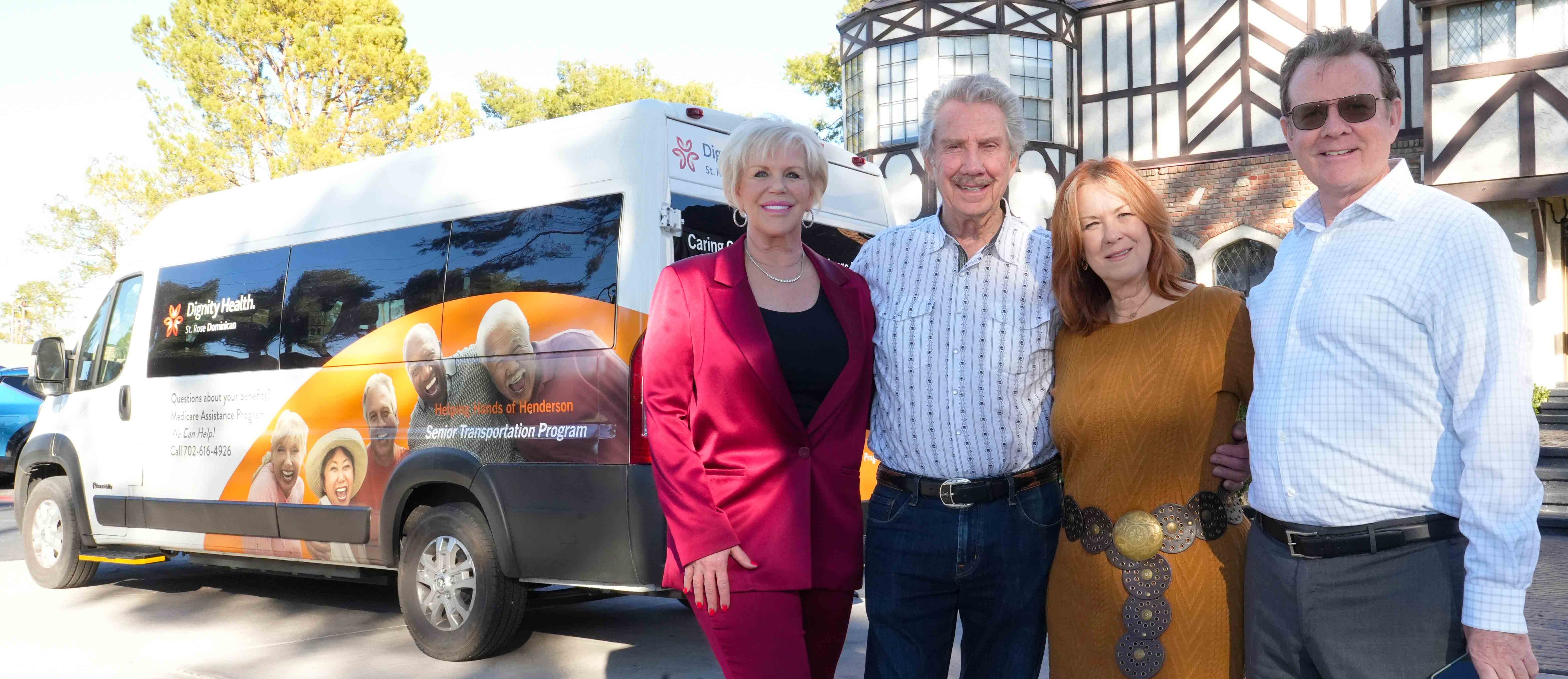 Bigelow Executives with Donated HH van