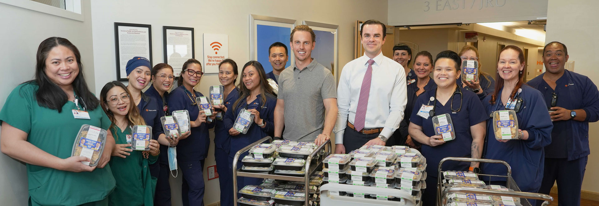 Pacific West Injury Law Feeds Healthcare Heroes at St. Rose Dominican Hospitals!