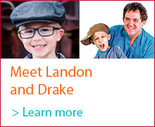 Photos of Landon and Drake