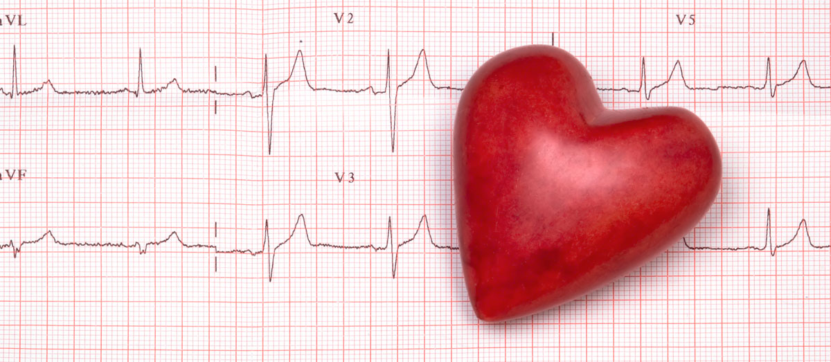EKG Strip with Heart